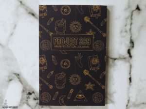 Dark Purple Manifestation Journal with Witchcraft Imagery