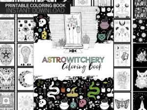 Printable Witch Coloring Book for the Modern Witch