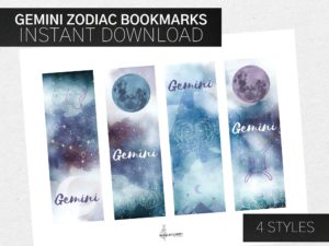 Printable Gemini Bookmarks