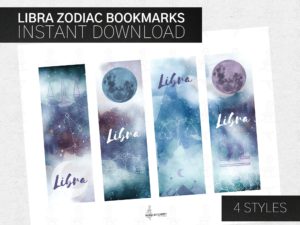 Printable Libra Bookmarks