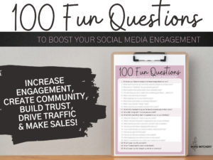 social media engagement questions