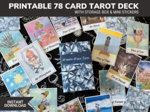 Printable Wonder Water Tarot Deck