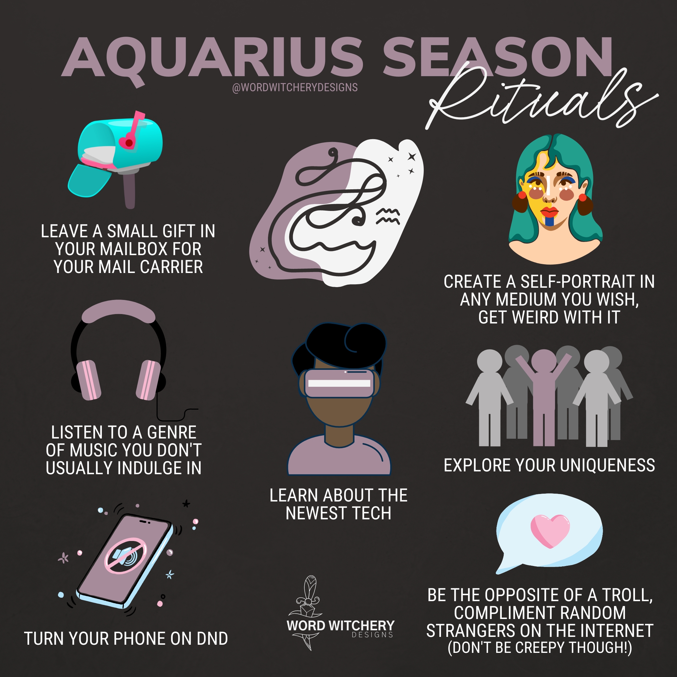 Happy Aquarius Season, Get Weird With It! – Word Witchery Designs